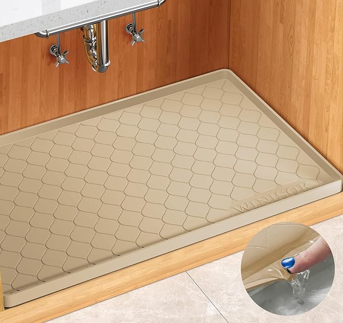 Winisok Silicone Under Sink Mat 28" x 22", kitchen Essentials and Gadgets by Winisok