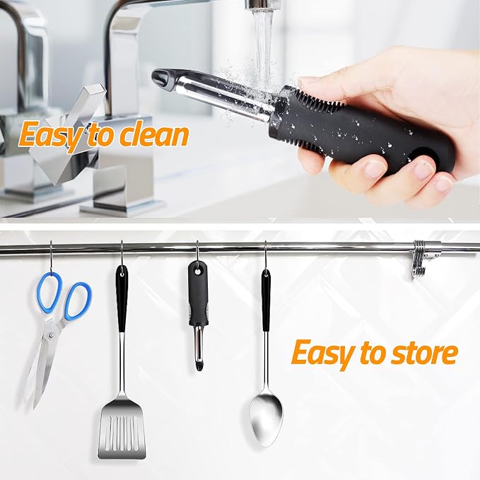 Vegetable Fruit peeler for kitchen Potato Peeler Hand Sharp Stainless Steel - Image 8