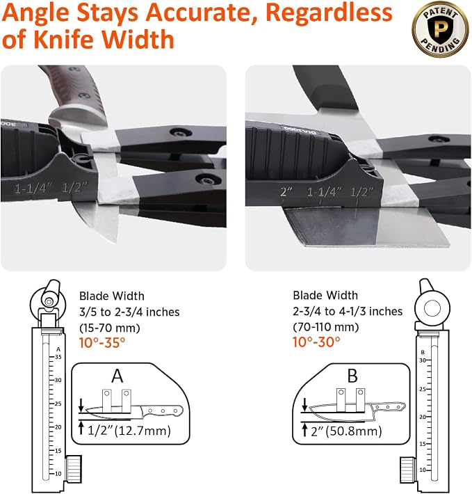 SHARPAL 202H Precision Knife Sharpening System–Adjustable Angle 10–35° Knife - Image 3