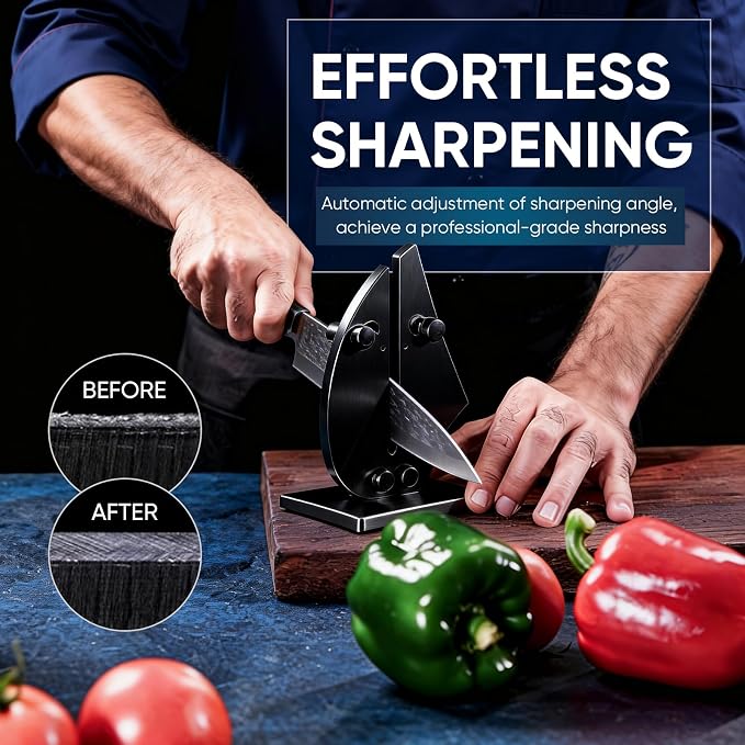 VN3 Professional Knife Sharpener | 3-Action Streamlined Sailboat Design - Image 2