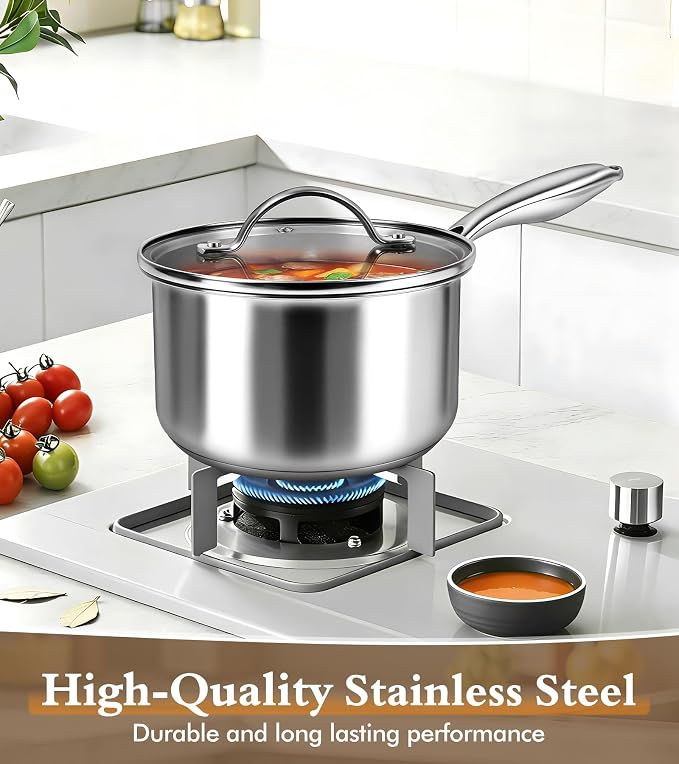 Stainless Steel Saucepan Set - Image 4