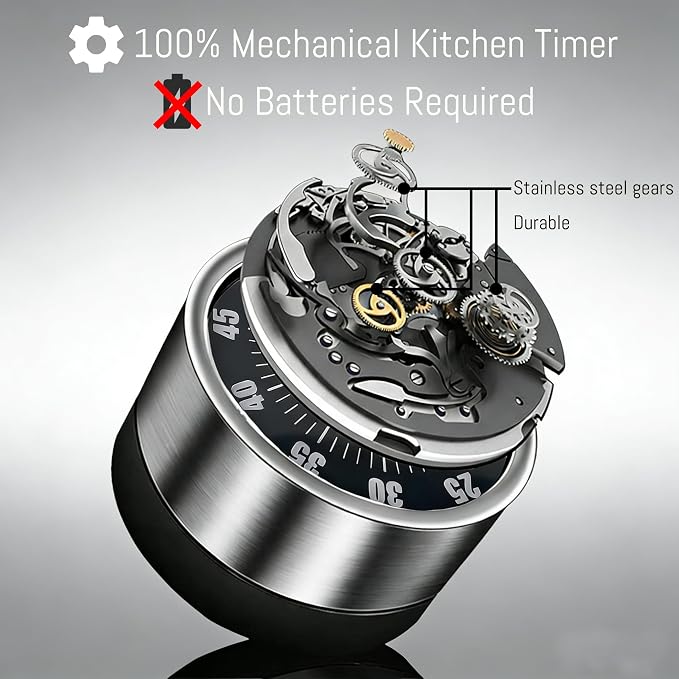Kitchen Magnetic Visual Cooking Mechanical Timer - Image 2