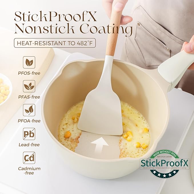 PRICUSIS Ceramic Nonstick Saucepan - Image 3