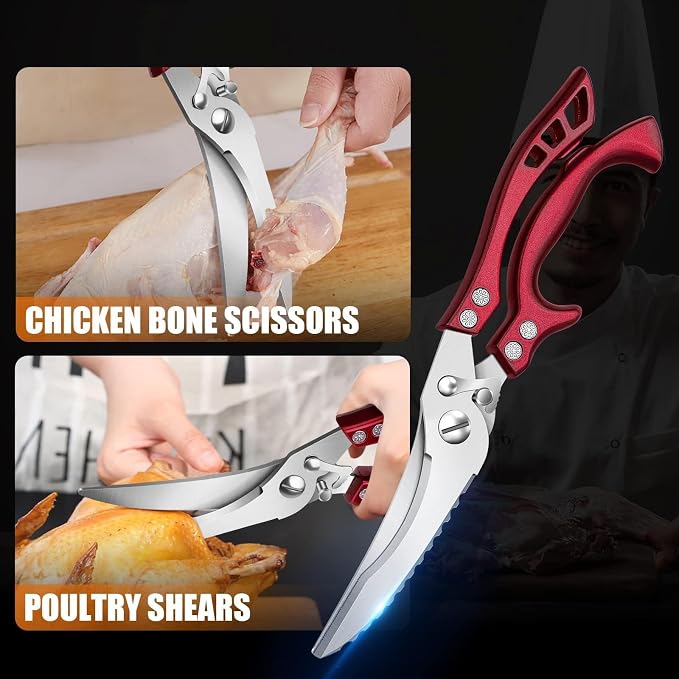 Dream Reach Poultry Shears, No Rust Spring Loaded, Gifts - Image 2