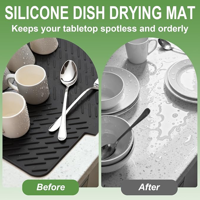 Silicone Drying Mat, Heat-Resistant, Eco-friendly, Hygienic Drying Pad - Image 5