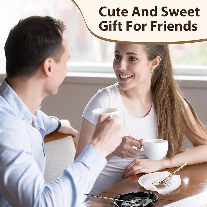 FoldTier 2 Pcs Ceramic Coffee Spoon Rest - Image 3