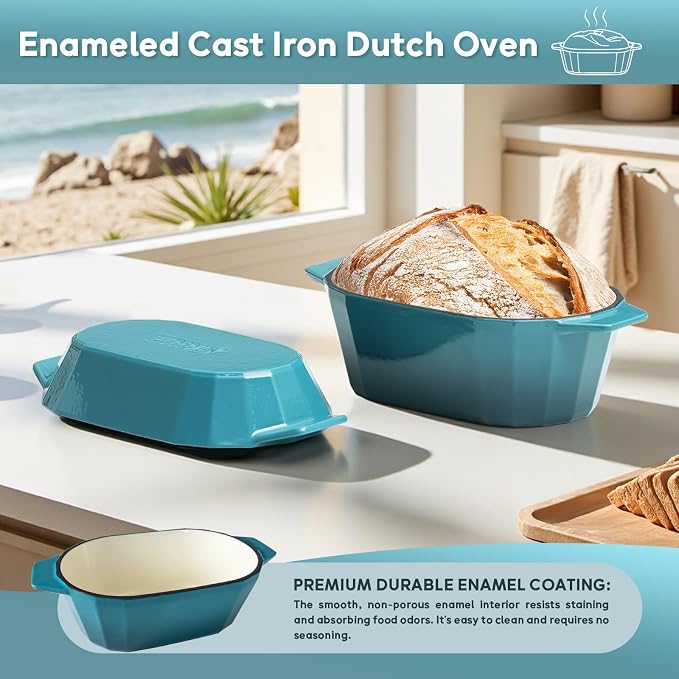 Enameled Cast Iron Sourdough Bread Oven – Dutch Oven - Image 4