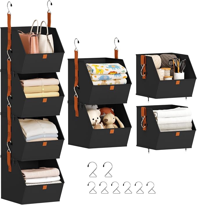 Homsorout Hanging Closet Organizer 4 Tier by Homsorout