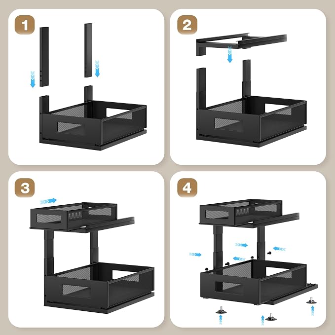 2 Pack Under Sink Organizer - Image 5