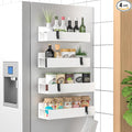 HuggieGems 4 Pack Magnetic Spice Storage Rack Organizer by HuggieGems