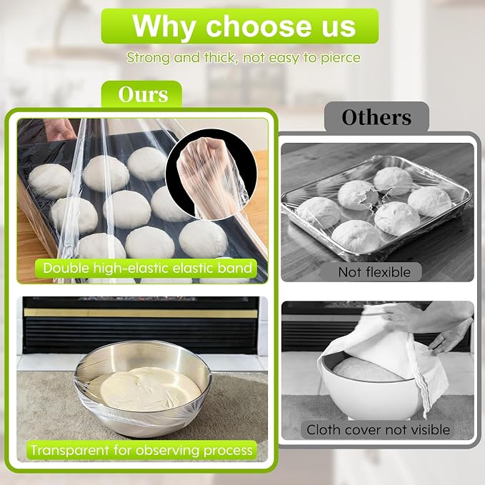 Extra Large Bowl Covers For Bread Proofing 50pcs，Fits Bowl up to 20"，Fits - Image 4