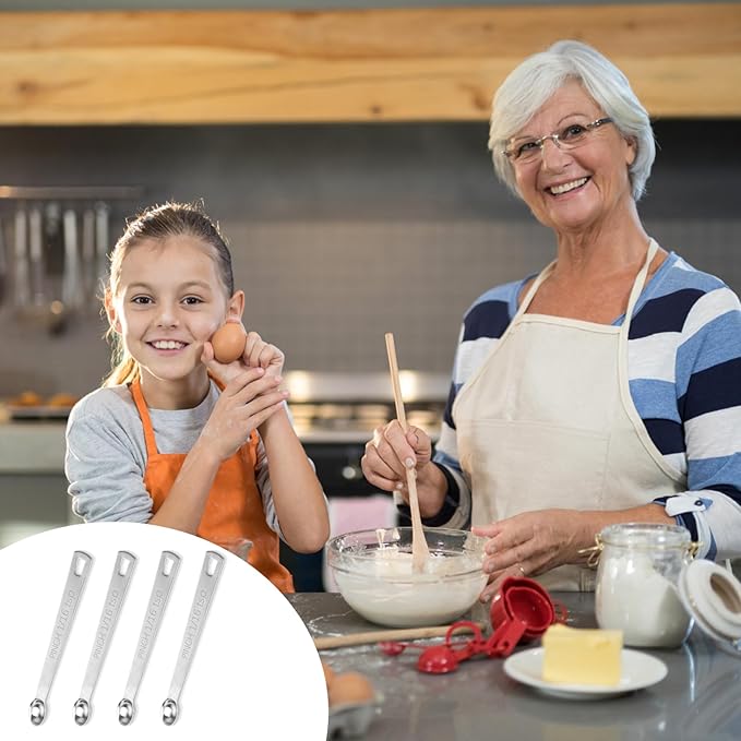4 PCS 1/16 Teaspoon Single Measuring Spoon, Stainless Steel 1/16 Tsp Small - Image 7