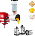 Slicer Shredder Attachment for KitchenAid Stand Mixer, Cheese Grater Attachment by HOZODO