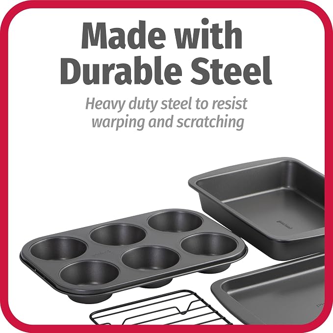 GoodCook 4-Piece Nonstick Steel Toaster Oven Set - Image 6