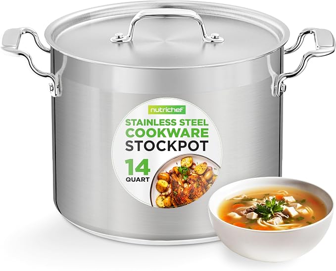 NutriChef 14 Quart Stock Pot by NutriChef%E2%84%A2Kitchen