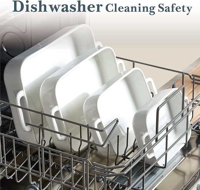 ONEMORE Casserole Dishes for Oven, 9.5"x15.4" Baking Dishes Set of 4, Ceramic - Image 6