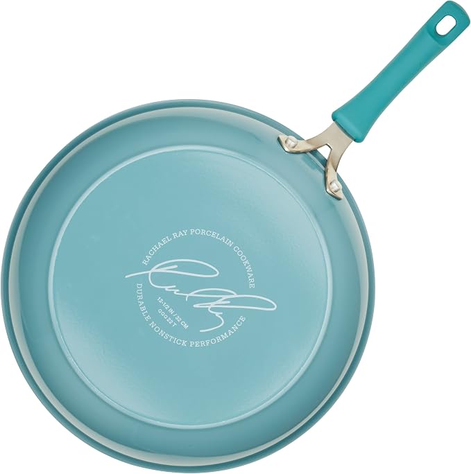Rachael Ray Cook + Create Nonstick Frying Pan/Skillet, 12.5 Inch, Agave Blue - Image 11