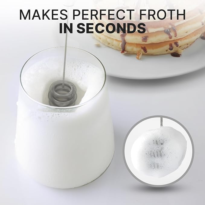 Zulay Kitchen Patented Tornado Triple Whisk Milk Frother - Image 2