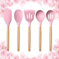 E-far Silicone Cooking Utensils Set, 5-Piece Kitchen Utensils Set by E-far