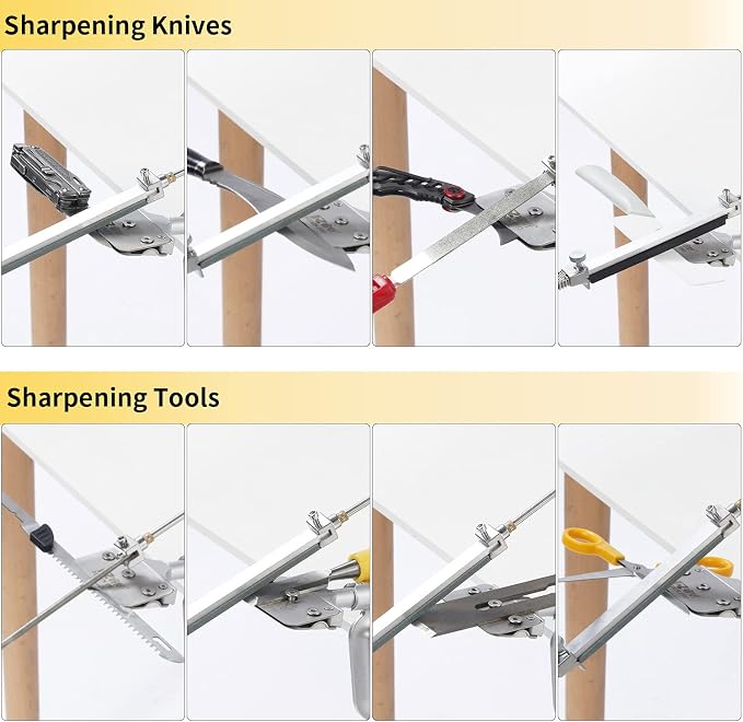 CWOVRS Knife Sharpening System, RX-008 Professional Knife Sharpener, 360° Flip - Image 2