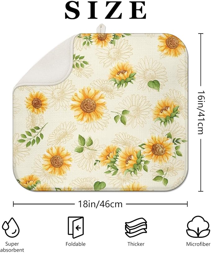 Dish Drying Mat Drainer Pads - Image 4