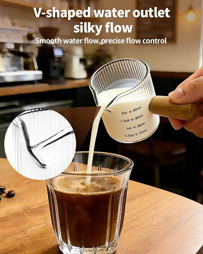 Espresso Measuring Cup 2 OZ, Espresso Glass Cups - Image 5