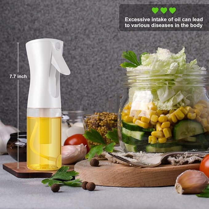 Oil Sprayer for Cooking- 200ml Glass Olive Oil Sprayer Mister, Olive Oil Spray - Image 3