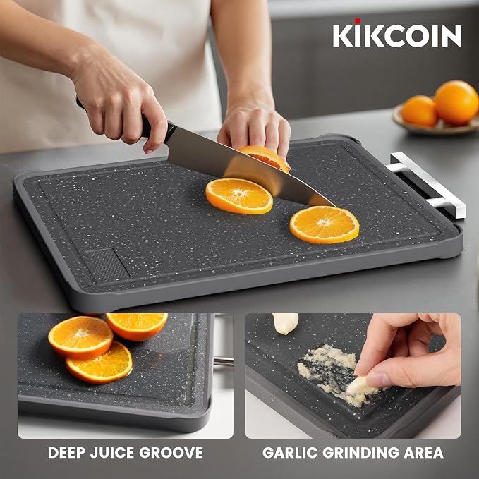 Kikcoin 17"×11" 304 Stainless Steel Cutting Boards - Image 4