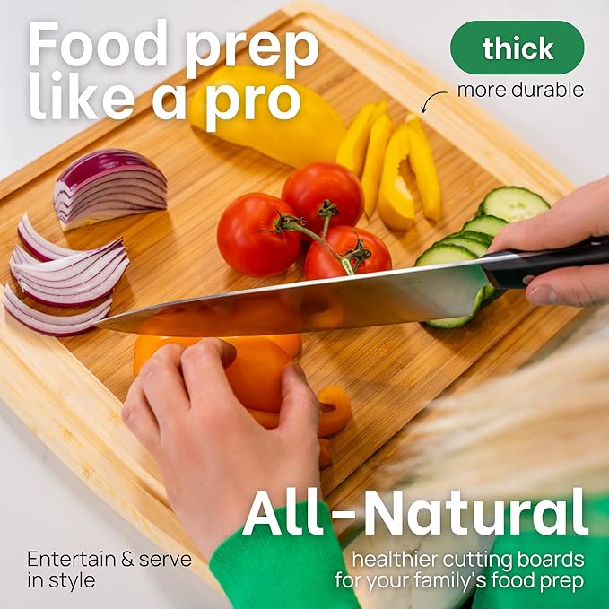 GREENER CHEF 15 Inch Medium Cutting Board - Image 4