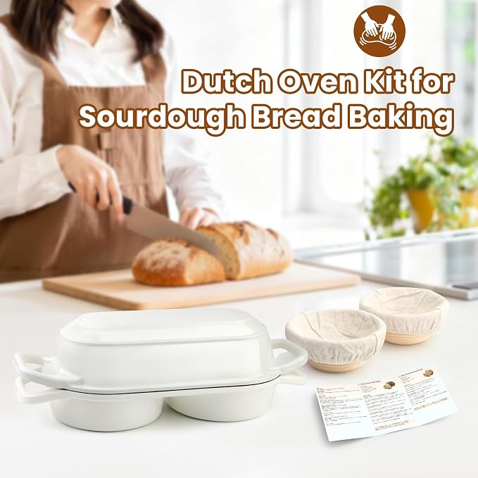 YONILL Mini Double Dutch Oven for Sourdough Bread Baking - Image 7