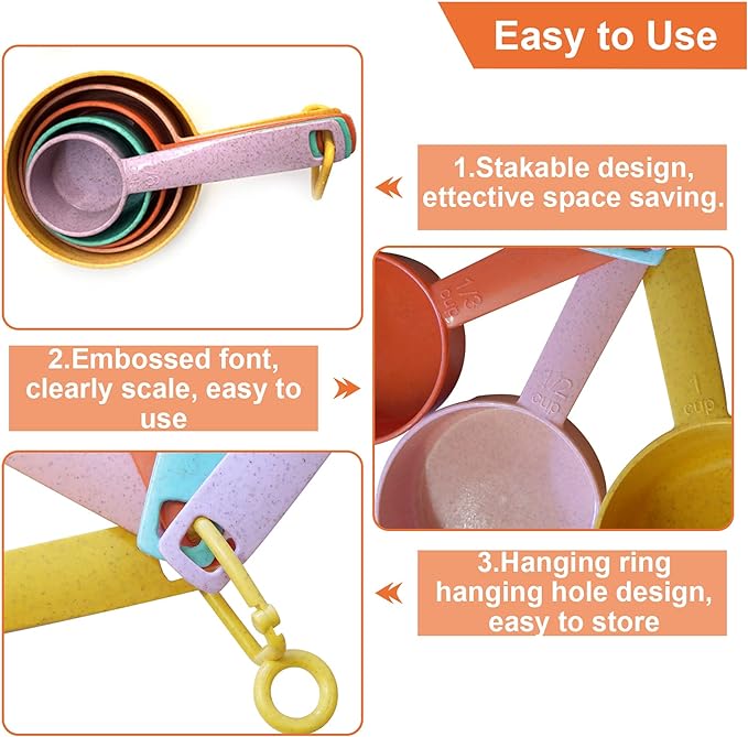 Plastic Measuring Cups and Spoons Set - Image 5