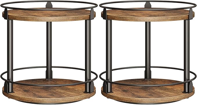 YATINEY Spice Rack, 2-Tier Turntable Organizer, Rotating Spice Rack Organizer by Yatiney