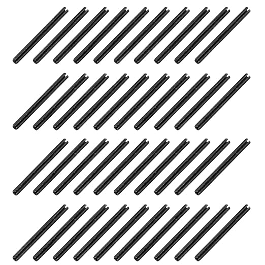 MECCANIXITY 120Pcs Slotted Split Roll Pins 3/50 Inch Dia. 4/5 Inch Length 65Mn by MECCANIXITY