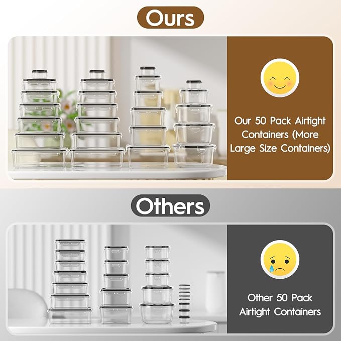 50 PCS Food Storage Containers - Image 3