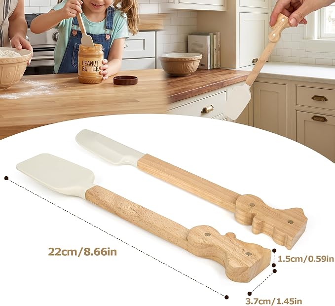 Rabbit-Shaped Silicone Spatula Set – Food Grade, Heat Resistant Baking & - Image 6