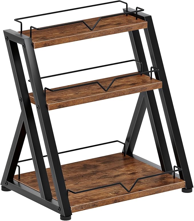HOOBRO 3-Tier Kitchen Spice Rack, Kitchen Countertop Shelf, Desk Shelf Organizer by HOOBRO