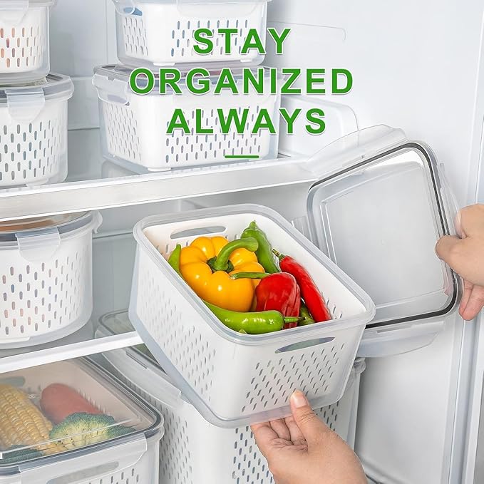 5 PCS Fruit storage Containers for Fridge - Image 6