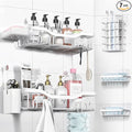 NESOMI Shower Caddy Adhesive Shower Organizer 7-Pack, Rustproof Stainless Steel by OrganizeYourHomeEssentials