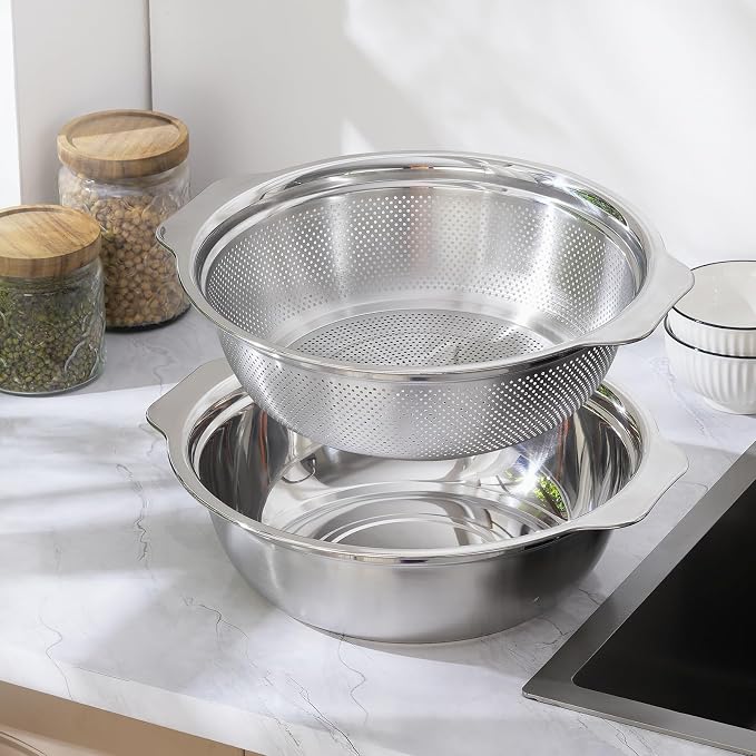 Colander for Kitchen Microporous, 5QT Strainer - Image 8