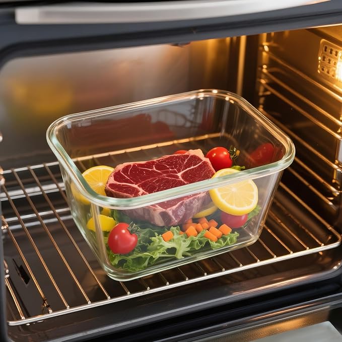 2 Pack Large Glass Storage Containers - Image 6