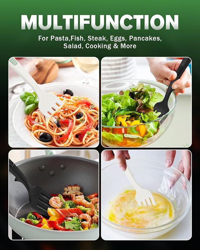 Silicone Flexible Cooking Fork, 11.6 Inch Heat Resistant, Large Non Stick - Image 5