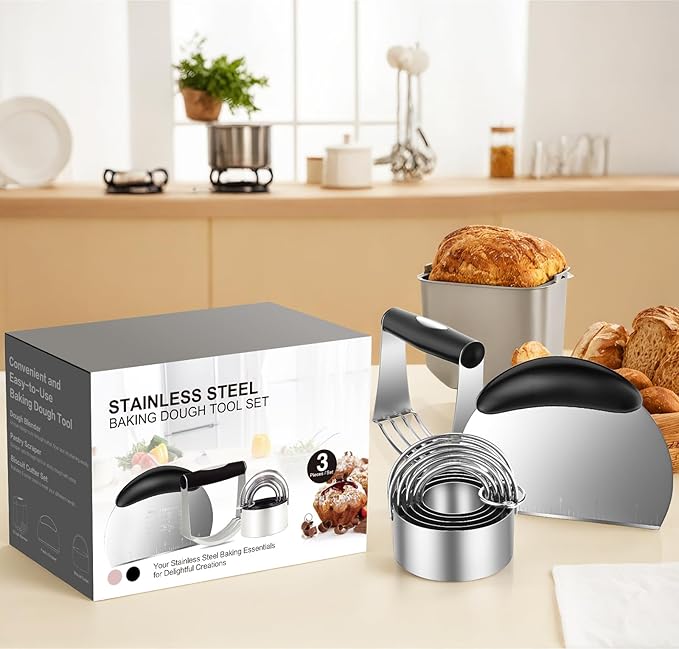 Pastry Cutter Biscuit Cutter Dough Cutters, Stainless Steel Butter Pastry - Image 7
