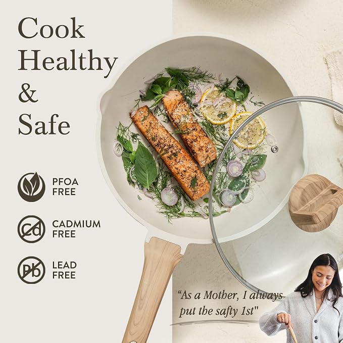 CAROTE 12Inch Nonstick Deep Frying Pan - Image 5