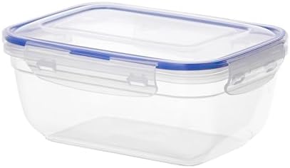 Large Plastic Food Storage Container with airtight Lid for Pantry