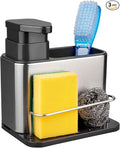 RedCall Soap Dispenser for Kitchen Sink, 3-in-1 Sponge Holder for Kitchen Sink by RedCall