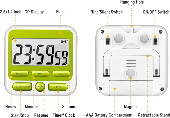 KTKUDY Digital Kitchen Timer - Image 7
