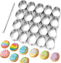 AIERSA Mini Egg Cookie Cutter, Round Small Easter Cookie Cutters, 1.2 Inch Tiny by AIERSA