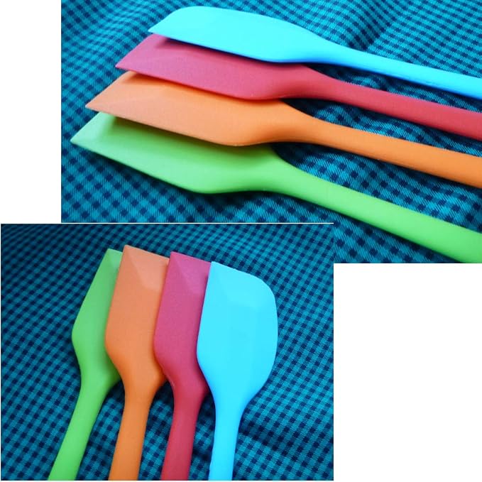 zYoung 4 Pcs Silicone Spatulas, Rubber Spatula Heat Resistant Seamless One - Image 4