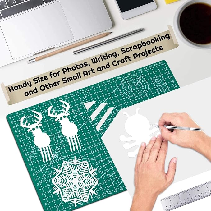 anezus Self Healing Sewing Mat, Rotary Cutting Mat Double Sided 5-Ply Craft - Image 5