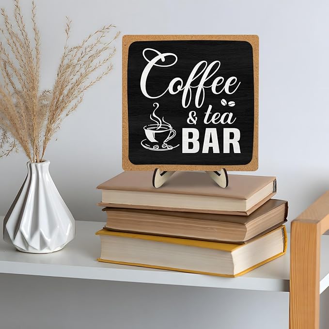 Coffee Bar Sign Plaque Decor, Cafe Station Accessorie - Image 7